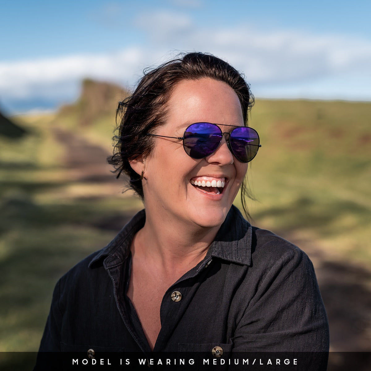 Tangle Free Aviator - Purple Polarized - Image 6