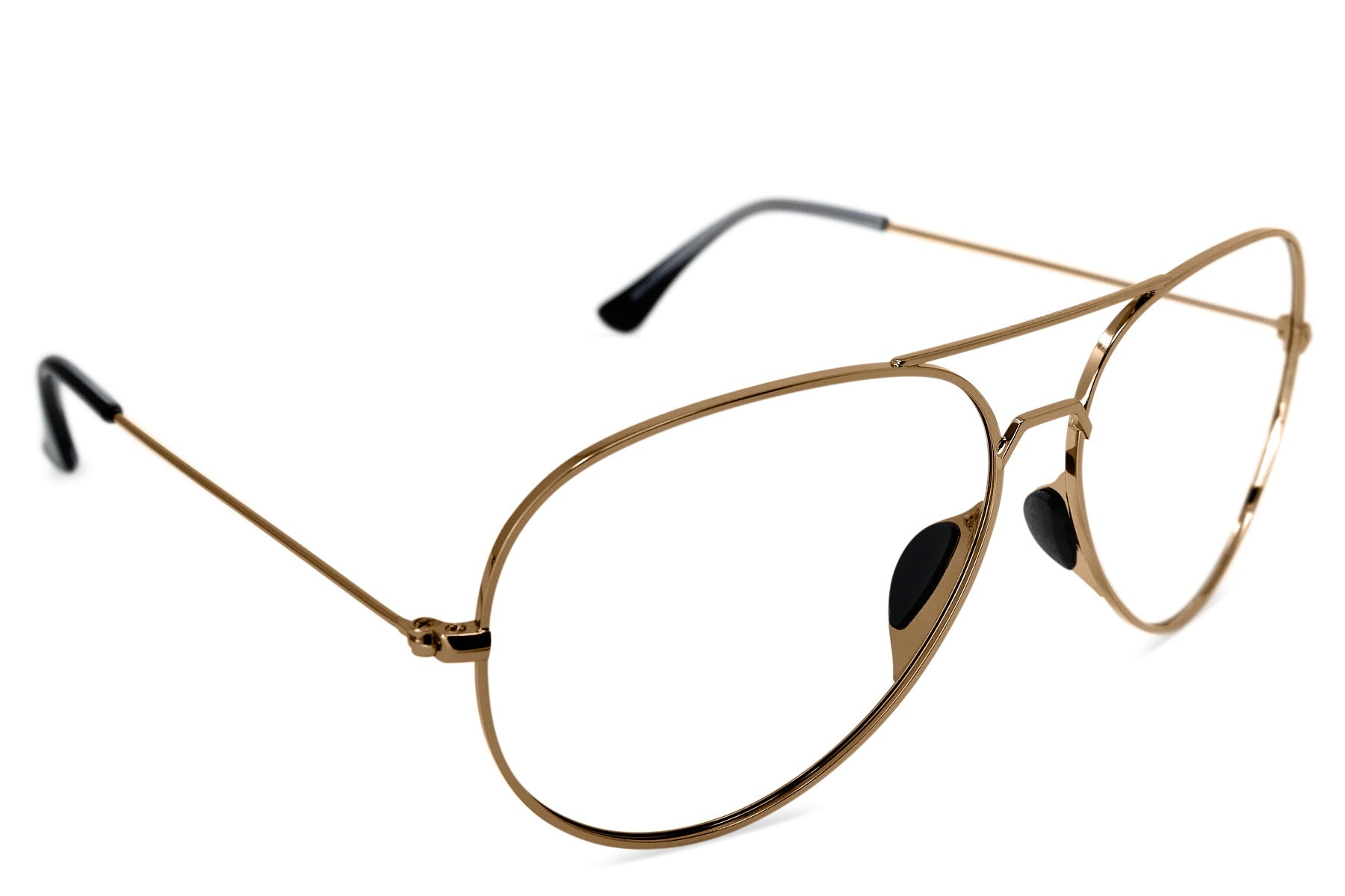 Alternative view of Tangle Free Aviator Small Rx - Gold