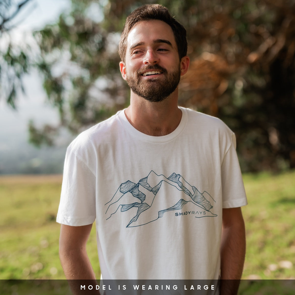 Graphic T-Shirt - Mountainscape White - Image 2